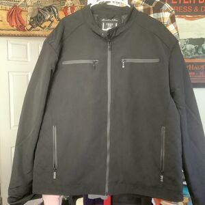 A Fried Denim Men's Coat Fall Winter Black Utility Tactical Frame Fashion xxl